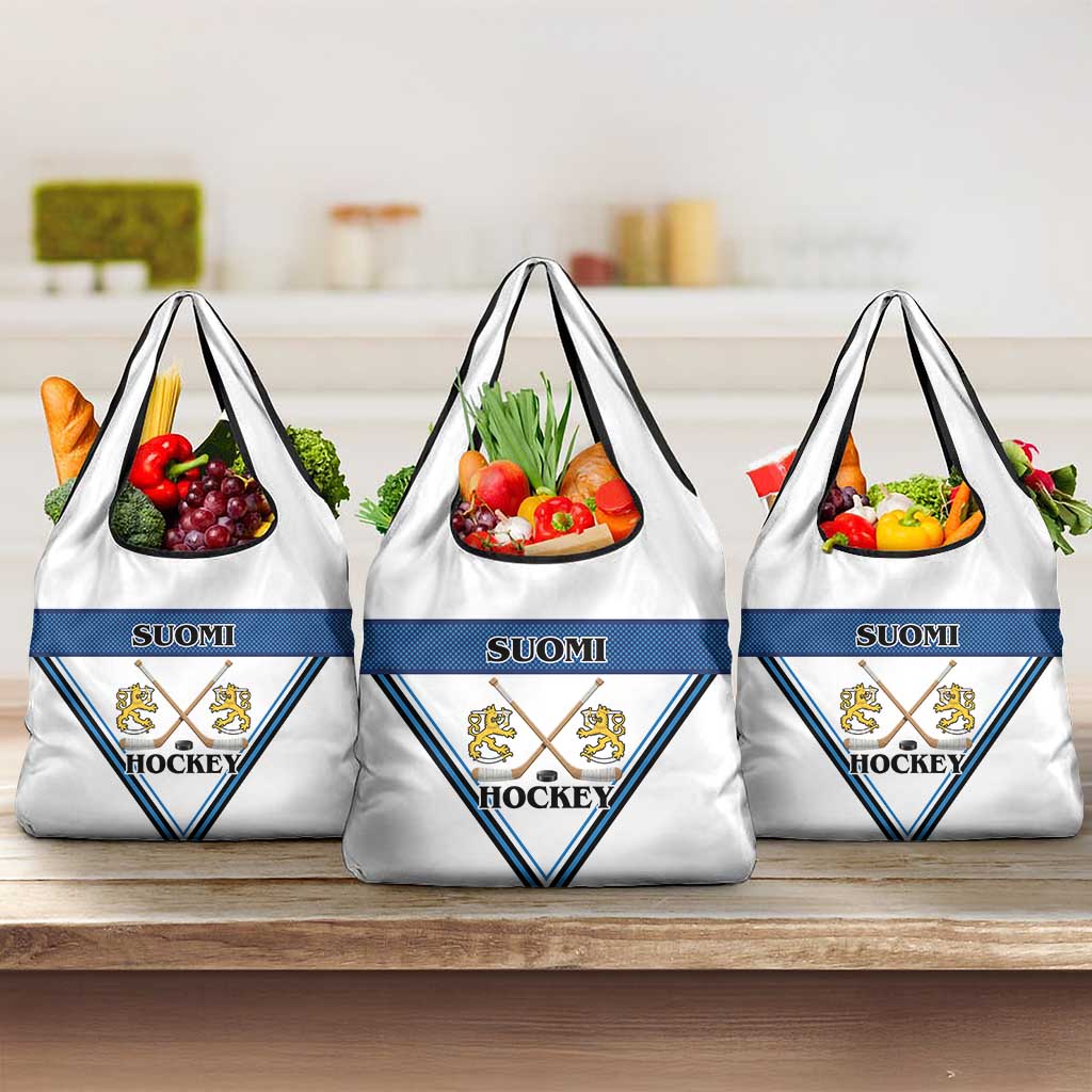 Finland Hockey Grocery Bag Suomi Lion Ice Pride 2026 White Version