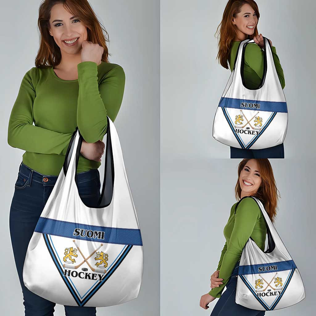 Finland Hockey Grocery Bag Suomi Lion Ice Pride 2026 White Version