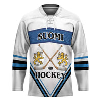 Finland Hockey Custom Hockey Jersey Suomi Lion Ice Pride 2026 White Version