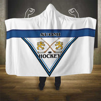 Finland Hockey Hooded Blanket Suomi Lion Ice Pride 2026 White Version