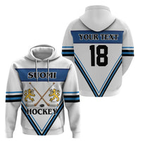 Finland Hockey Custom Hoodie Suomi Lion Ice Pride 2026 White Version