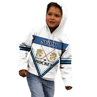 Finland Hockey Custom Kid Hoodie Suomi Lion Ice Pride 2026 White Version