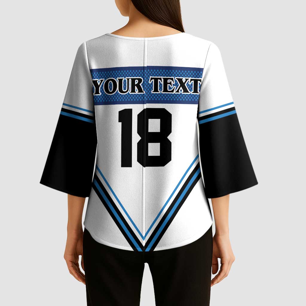 Finland Hockey Custom Kimono Sleeve Blouse Suomi Lion Ice Pride 2026 White Version