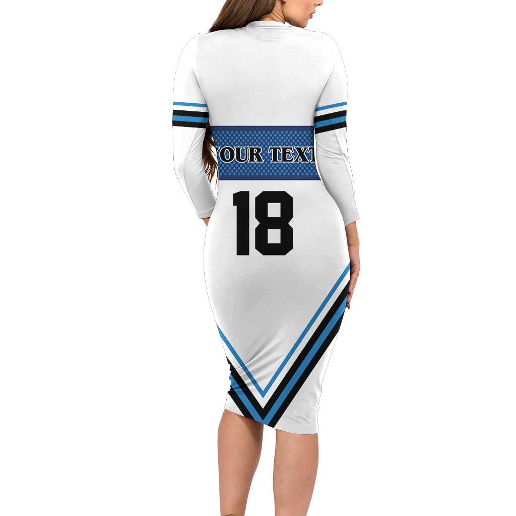 Finland Hockey Custom Long Sleeve Bodycon Dress Suomi Lion Ice Pride 2026 White Version