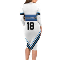 Finland Hockey Custom Long Sleeve Bodycon Dress Suomi Lion Ice Pride 2026 White Version