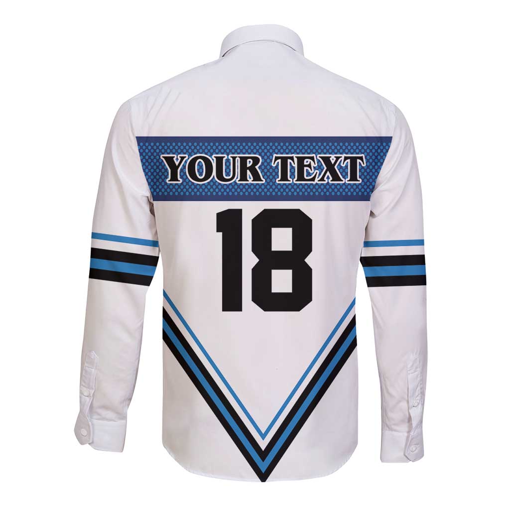 Finland Hockey Custom Long Sleeve Button Shirt Suomi Lion Ice Pride 2026 White Version