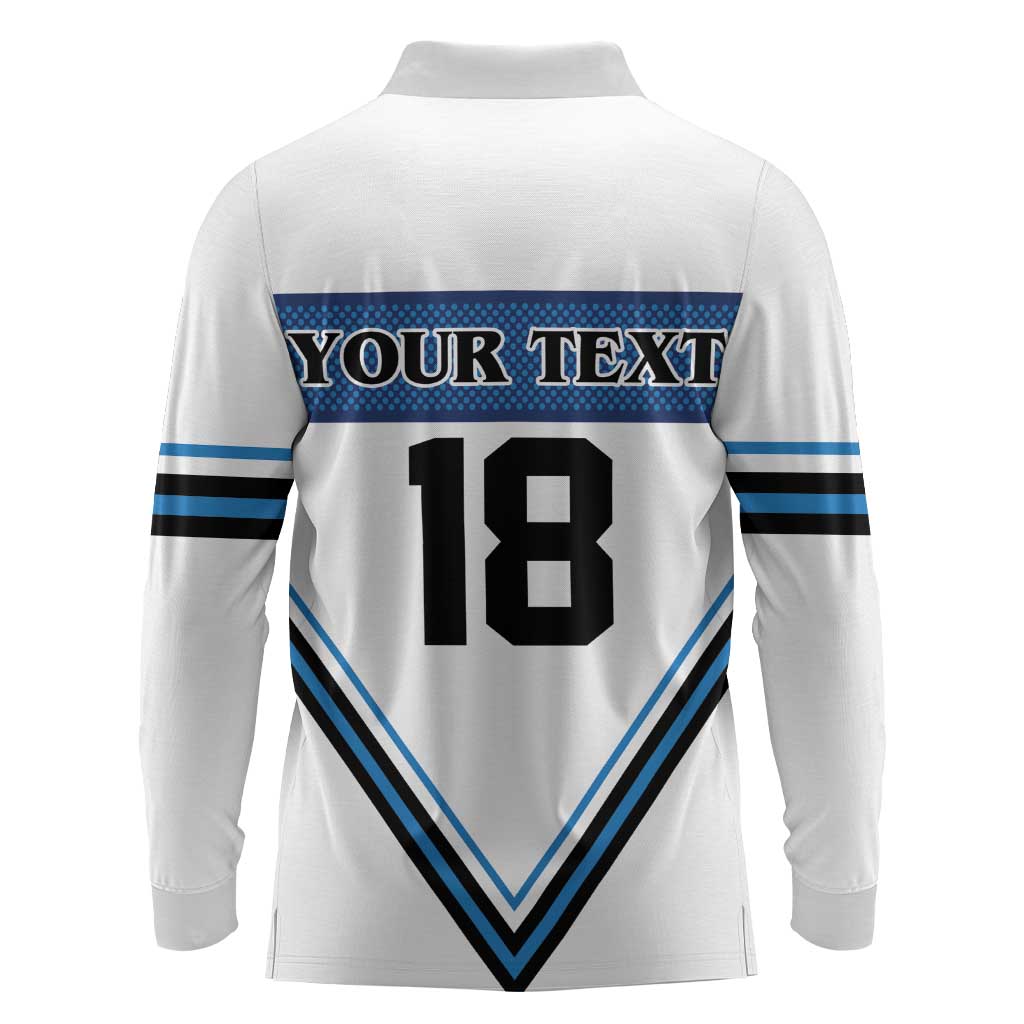 Finland Hockey Custom Long Sleeve Polo Shirt Suomi Lion Ice Pride 2026 White Version