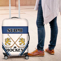 Finland Hockey Luggage Cover Suomi Lion Ice Pride 2026 White Version