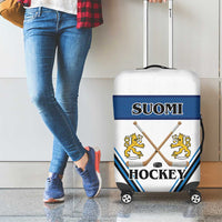 Finland Hockey Luggage Cover Suomi Lion Ice Pride 2026 White Version