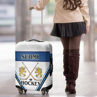 Finland Hockey Luggage Cover Suomi Lion Ice Pride 2026 White Version