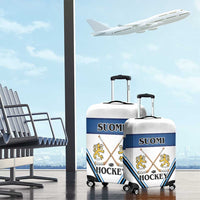 Finland Hockey Luggage Cover Suomi Lion Ice Pride 2026 White Version