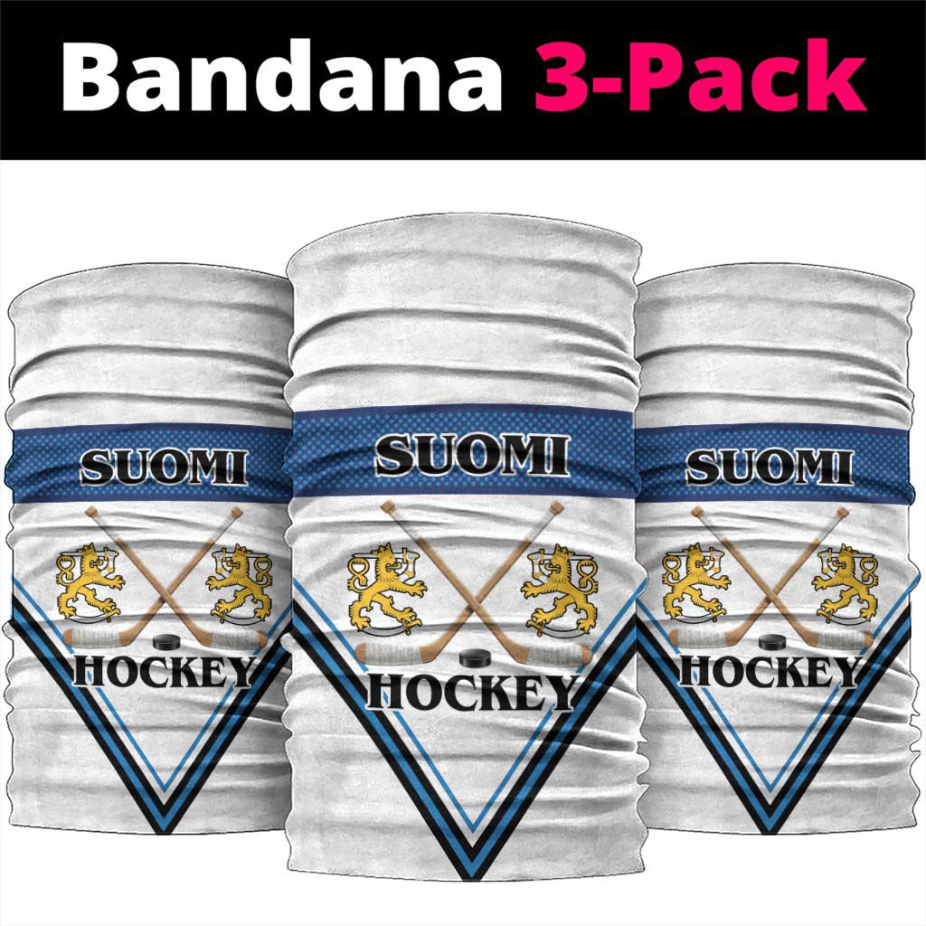 Finland Hockey Neck Gaiter Suomi Lion Ice Pride 2026 White Version