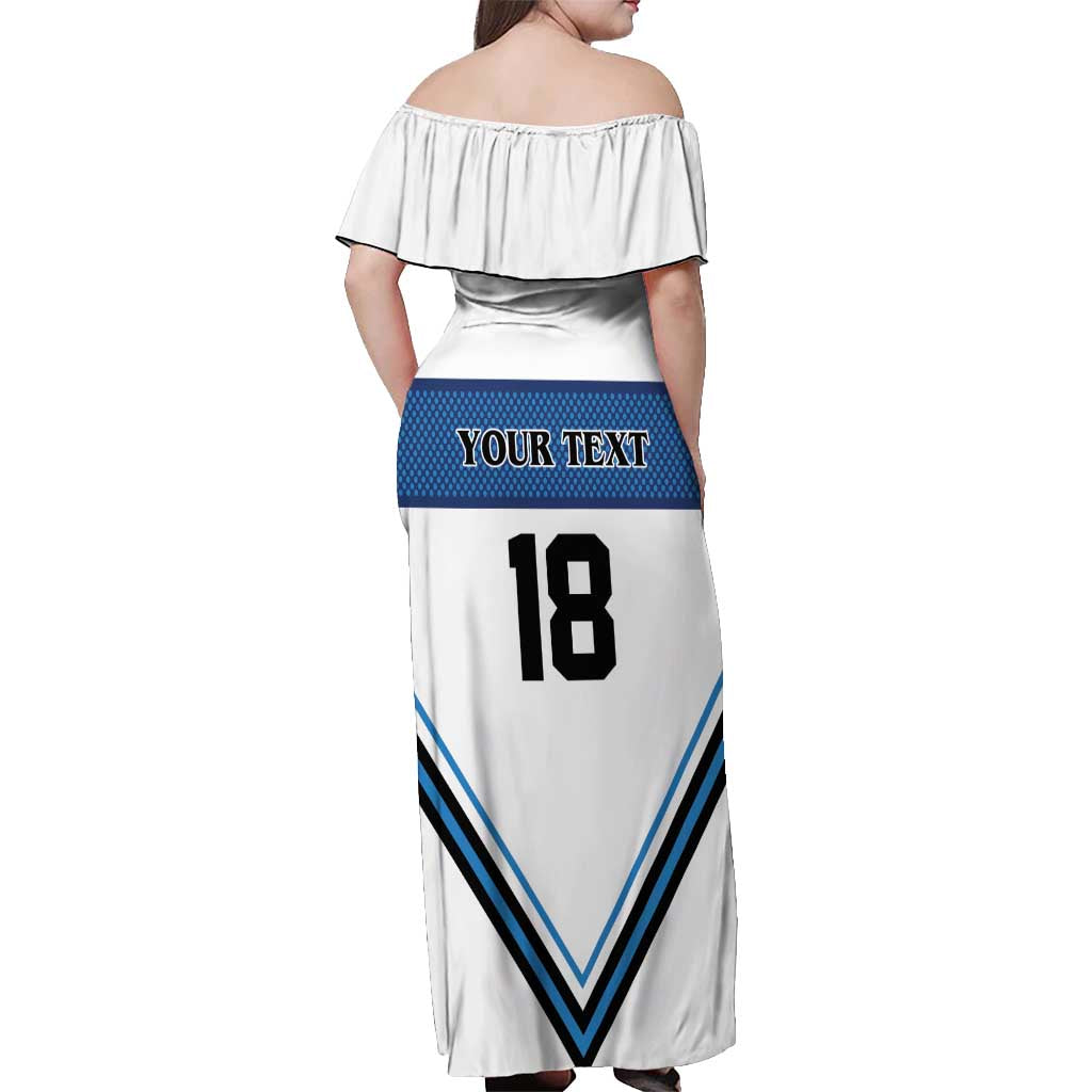 Finland Hockey Custom Off Shoulder Maxi Dress Suomi Lion Ice Pride 2026 White Version