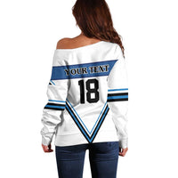 Finland Hockey Custom Off Shoulder Sweater Suomi Lion Ice Pride 2026 White Version