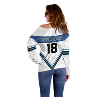 Finland Hockey Custom Off Shoulder Sweater Suomi Lion Ice Pride 2026 White Version
