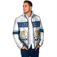 Finland Hockey Custom Padded Jacket Suomi Lion Ice Pride 2026 White Version