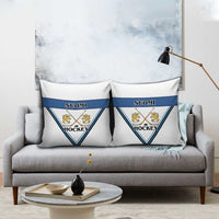 Finland Hockey Pillow Cover Suomi Lion Ice Pride 2026 White Version