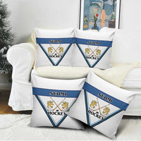 Finland Hockey Pillow Cover Suomi Lion Ice Pride 2026 White Version