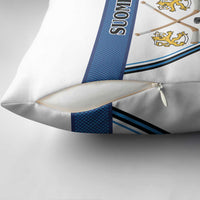 Finland Hockey Pillow Cover Suomi Lion Ice Pride 2026 White Version