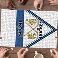 Finland Hockey Puzzle Suomi Lion Ice Pride 2026 White Version