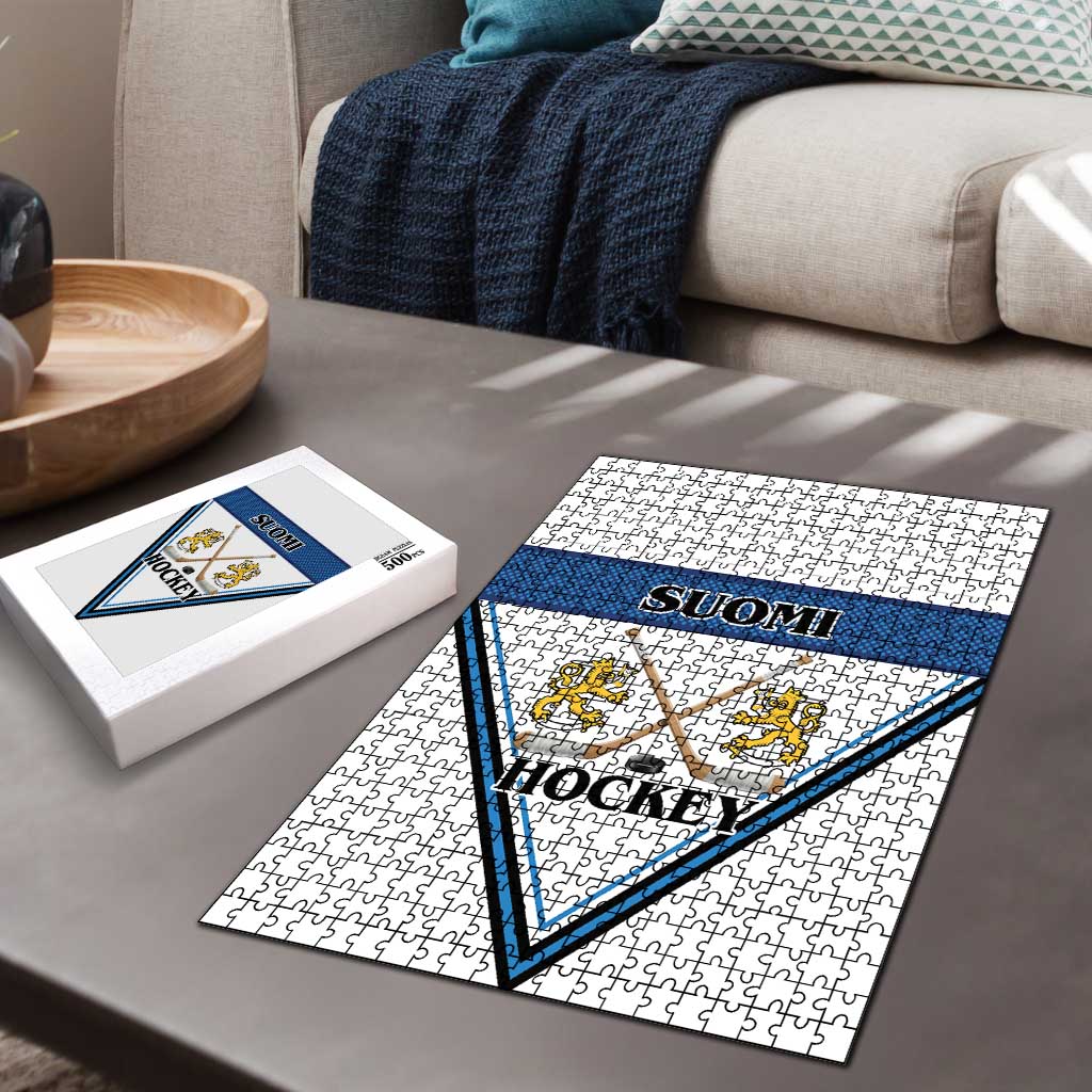 Finland Hockey Puzzle Suomi Lion Ice Pride 2026 White Version