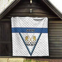 Finland Hockey Quilt Suomi Lion Ice Pride 2026 White Version