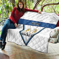 Finland Hockey Quilt Suomi Lion Ice Pride 2026 White Version