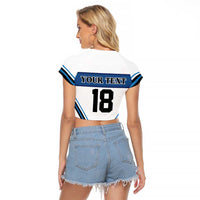 Finland Hockey Custom Raglan Cropped T Shirt Suomi Lion Ice Pride 2026 White Version