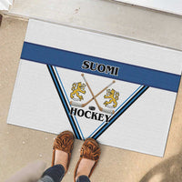Finland Hockey Rubber Doormat Suomi Lion Ice Pride 2026 White Version