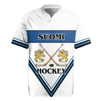 Finland Hockey Custom Rugby Jersey Suomi Lion Ice Pride 2026 White Version