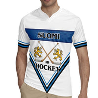 Finland Hockey Custom Rugby Jersey Suomi Lion Ice Pride 2026 White Version