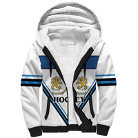 Finland Hockey Custom Sherpa Hoodie Suomi Lion Ice Pride 2026 White Version
