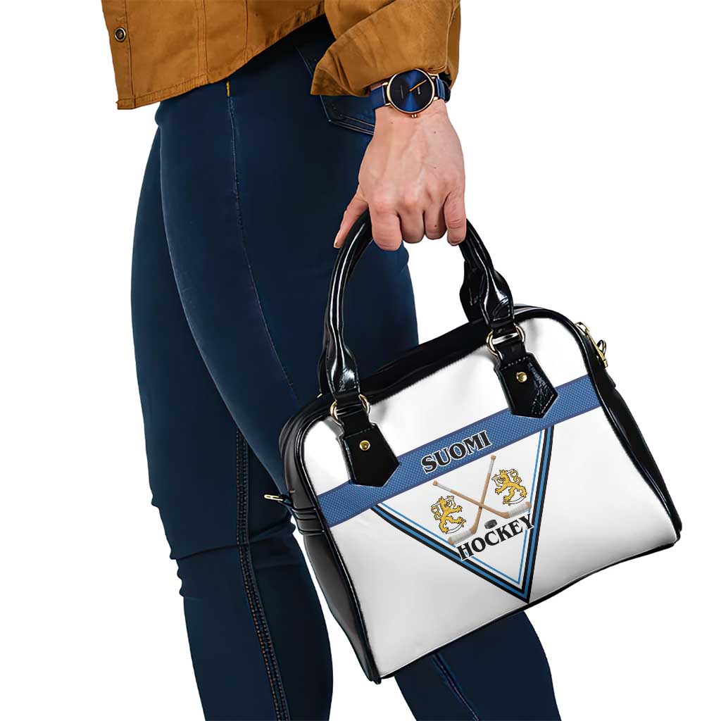 Finland Hockey Shoulder Handbag Suomi Lion Ice Pride 2026 White Version