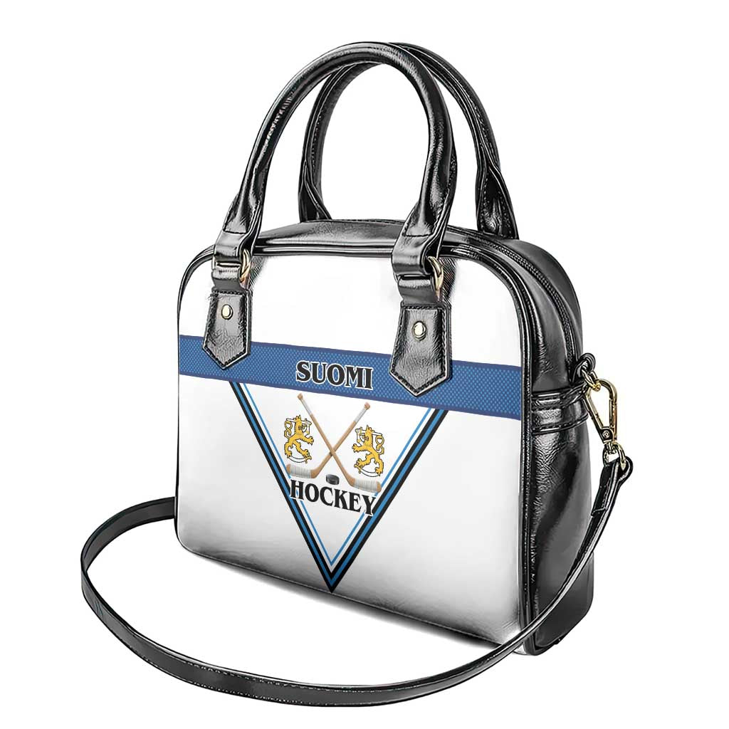 Finland Hockey Shoulder Handbag Suomi Lion Ice Pride 2026 White Version
