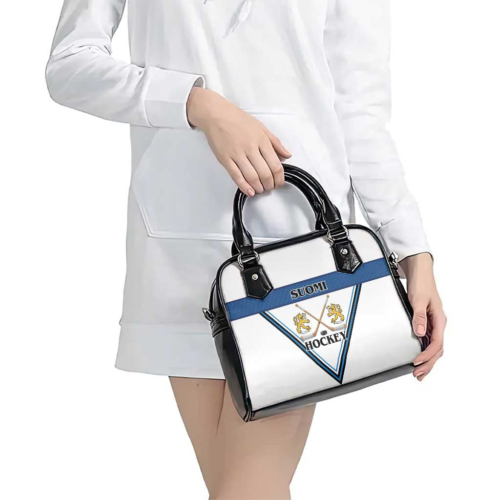 Finland Hockey Shoulder Handbag Suomi Lion Ice Pride 2026 White Version