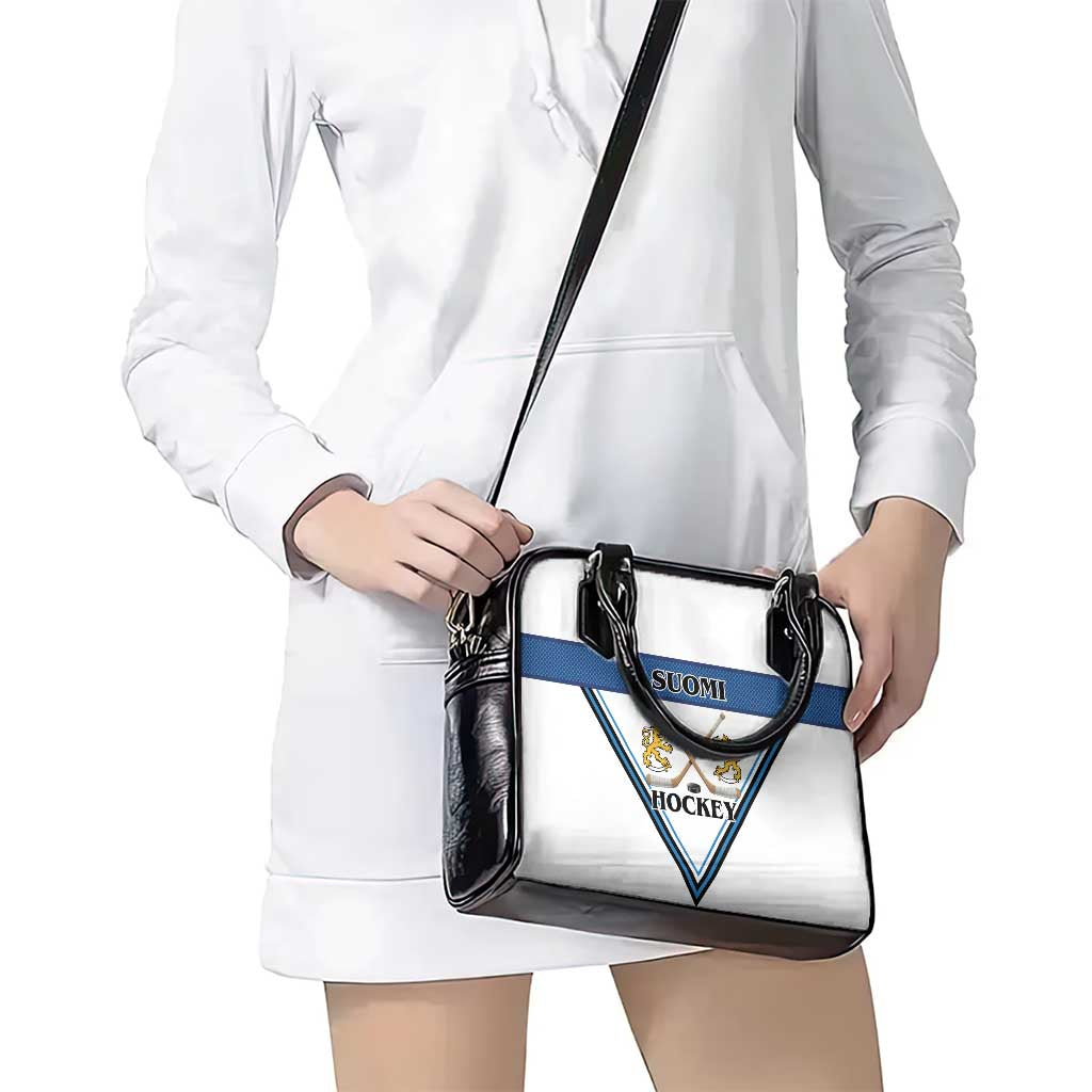 Finland Hockey Shoulder Handbag Suomi Lion Ice Pride 2026 White Version