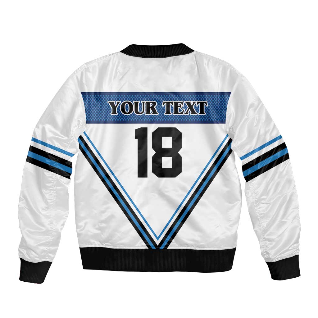 Finland Hockey Custom Sleeve Zip Bomber Jacket Suomi Lion Ice Pride 2026 White Version