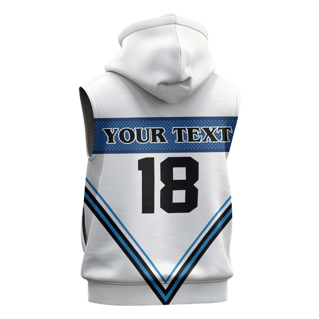 Finland Hockey Custom Sleeveless Hoodie Suomi Lion Ice Pride 2026 White Version