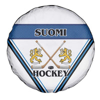 Finland Hockey Spare Tire Cover Suomi Lion Ice Pride 2026 White Version