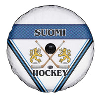 Finland Hockey Spare Tire Cover Suomi Lion Ice Pride 2026 White Version
