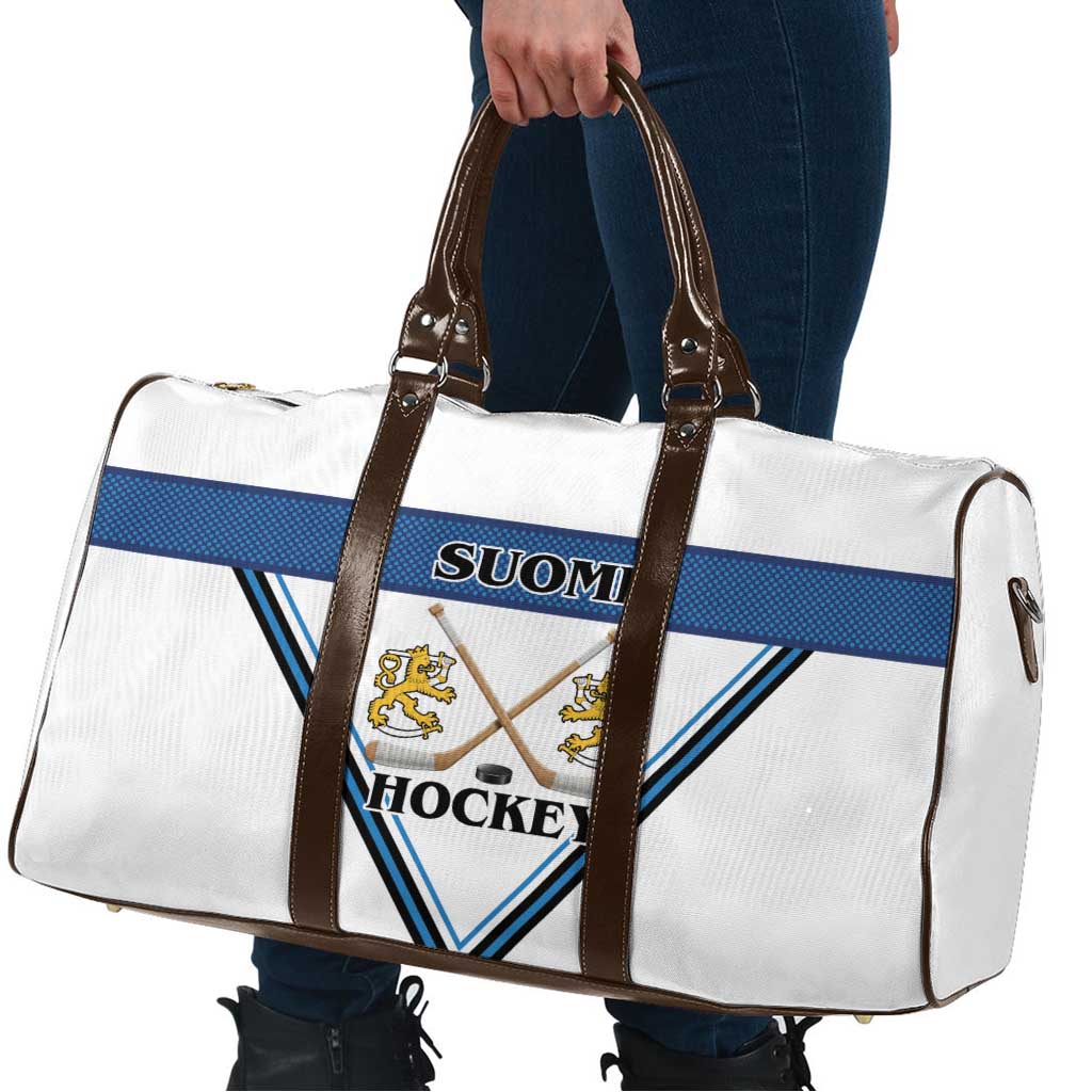 Finland Hockey Travel Bag Suomi Lion Ice Pride 2026 White Version