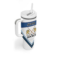 Finland Hockey Custom Tumbler With Handle Suomi Lion Ice Pride 2026 White Version