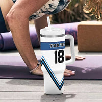 Finland Hockey Custom Tumbler With Handle Suomi Lion Ice Pride 2026 White Version