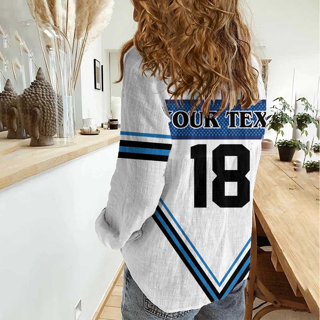Finland Hockey Custom Women Casual Shirt Suomi Lion Ice Pride 2026 White Version