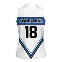 Finland Hockey Custom Women Sleeveless Polo Shirt Suomi Lion Ice Pride 2026 White Version