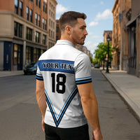 Finland Hockey Custom Zipper Polo Shirt Suomi Lion Ice Pride 2026 White Version