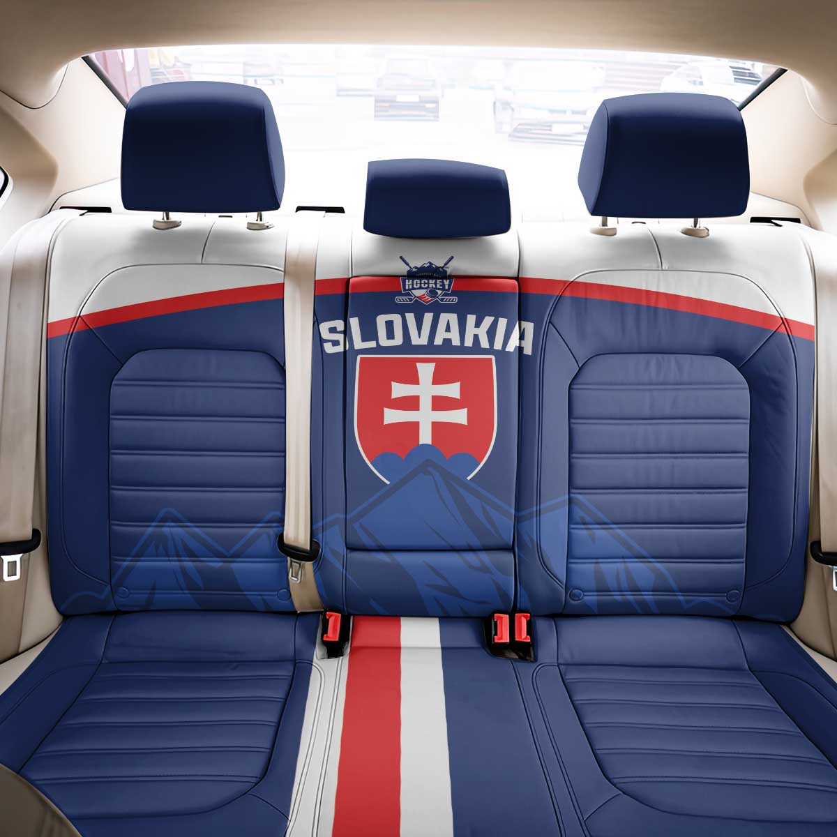 Slovakia Hockey Back Car Seat Cover Tatra Mountain Pride 2026