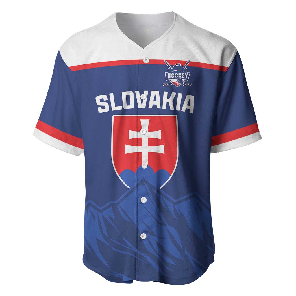 Slovakia Hockey Custom Baseball Jersey Tatra Mountain Pride 2026
