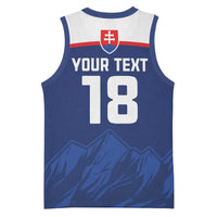 Slovakia Hockey Custom Basketball Jersey Tatra Mountain Pride 2026