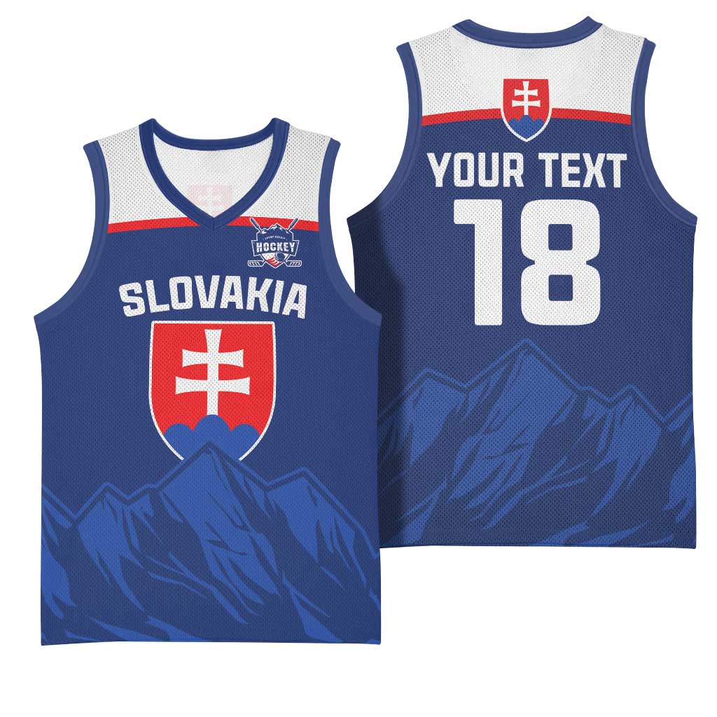 Slovakia Hockey Custom Basketball Jersey Tatra Mountain Pride 2026